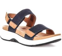 Josef Seibel Estelle Sandalia Ajustable Para Mujeres En Azul Marrón EU 36-42