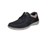 Josef Seibel Hombre Calzado cómodo Anvers 91, de Caballero Zapatos con Cordones,Extra Ancha (K),Plantilla Desmontable,Azul (Indigo-Kombi),43 EU / 9 UK