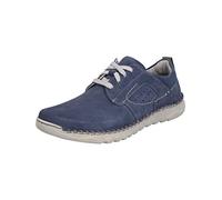 Josef Seibel Hombre Zapatillas Bajas Wilson 04, de Caballero Zapatillas,Ancho H (Ancha),Plantilla Desmontable,Azul (Dunkelblau),43 EU / 9 UK