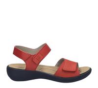 Josef Seibel Ibiza-13 Nubuck Rojo Sandalia Mujer con Plantilla Anatómica