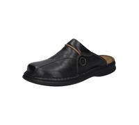 Josef Seibel Klaus, Zuecos para hombre, Negro (611 schwarz/cognac), 46
