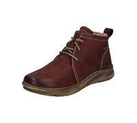 Josef Seibel Mujer Botines con Cordones Conny 56, señora Botines,Ancho G (Normal),Plantilla Desmontable,Impermeable,Rojo (Bordeaux),39 EU / 6 UK