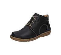 Josef Seibel Mujer Botines con Cordones Neele 46, señora Botines,Ancho G (Normal),Plantilla Desmontable,Gris (Titan),38 EU / 5 UK