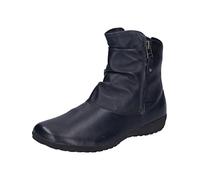 Josef Seibel Mujer Botines Naly 24, señora Botines,Ancho G (Normal),botín,recogido,Cremallera,Botas,Bota,Media Bota,Azul (Ocean),40 EU / 6.5 UK