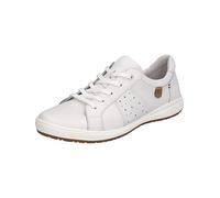 Josef Seibel Mujer Zapatillas Bajas Caren 01, señora Zapatillas,Ancho G (Normal),Plantilla Desmontable,Zapato Deportivo,Blanco (Weiss),40 EU / 6.5 UK