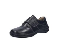Josef Seibel New Anvers 02 - Zapatillas de velcro para hombre, ancho K (extra ancho), plantilla intercambiable, Negro , 44 EU X-Ancho