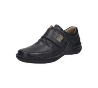 Josef Seibel New Anvers 83 - Zapatillas de velcro para hombre, ancho K (extra ancho), plantilla intercambiable, Negro , 41 EU X-Ancho