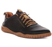 Josef Seibel Wallace 04 Zapatillas De Cuero Para Hombre Azul Oceano Punta Ancha
