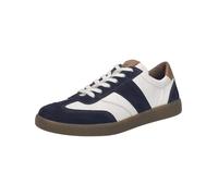 Josef Seibel Zapatillas bajas para hombre Lio.05, ancho G (normal), plantilla intercambiable, Azul Oscuro Combi, 42 EU
