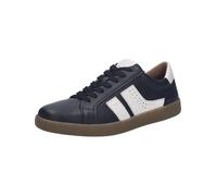 Josef Seibel Zapatillas bajas para hombre Lio.07, ancho G (normal), plantilla intercambiable, negro y blanco, 40 EU