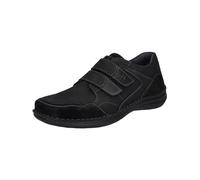 Josef Seibel Zapatillas de velcro para hombre Anvers 85, ancho K (extra ancho), plantilla intercambiable, Negro , 43 EU X-Weit