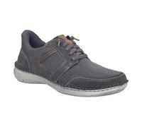 Josef Seibel Zapatillas para hombre New Anvers.24, ancho K (extra ancho), plantilla intercambiable, Asfalto Combi, 46 EU X-Weit