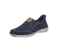 Josef Seibel Zapatillas para hombre New Anvers.25, ancho K (extra ancho), plantilla intercambiable, Night Blue Kombi, 42 EU X-Weit