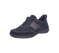 Josef Seibel Zapatillas para hombre New Anvers.26, ancho K (extra ancho), plantilla intercambiable, Indigo Combi, 49 EU X-Weit