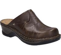 Josef Seibel Zuecos Para Dama Zapatos De Casa De Cuero Marrón 56512