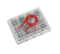 Joselin 12 Key Switch Tester con base acrílica para Cherry MX Mechanical Keyboard Interruptor de teclado mecánico con tirador de llaves