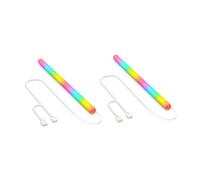 Joselin 2 Fundas de Silicona ARGB para Radiadores de Refrigeración por Agua, Chaleco de Tubo Suave Luminoso de 5 V y 3, Decoración ARGB para Computadora A