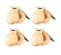 Joselin 4 Piezas CastañUelas EspañOlas CastañUelas Flamencas Tradicionales CastañUelas de PercusióN Manual de Madera Instrumento Musical para Principiantes-A