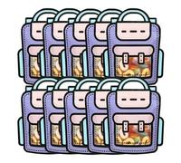 Joselin 40 bolsas de envoltorio de regalo, con forma de bolso escolar de , para caramelos y aperitivos, con automático, para decoraciones de fiesta de cumpleaños infantiles,