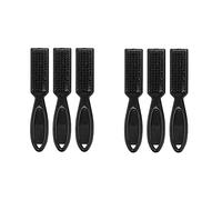 Joselin 6 Uds. de Cepillo para Desvanecimiento, Peine, Tijeras, Cepillo de Limpieza, Peluquero, Piel, Desvanecimiento, Cepillo de Limpieza para Tallado en Forma de Cabeza de Aceite Vintage