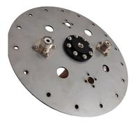 Joselin Base de Acero Inoxidable para Antena Exterior, Soporte de Enchufe, Soporte de Antena de Corta HF Tipo BNC, Trípode y Soporte de Iluminación.