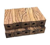 Joselin Bolígrafos Cortos de Madera de Olivo en, 10 Piezas Pretaladradas de 7 mm, 2,5 X 0,75 X 0,75 Pulgadas