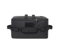 Joselin Bolsa de almacenamiento de tanque de gas para acampar al aire libre, gran capacidad, bolsa de herramientas de suelo, cartucho de gas, utensilios de cocina para picnic, kit, Negro