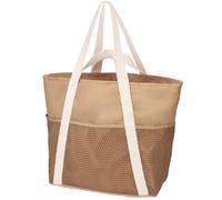 Joselin Bolsa de Playa Impermeable con Cremallera, Bolsa de Playa A Prueba de para Mujer, Bolsa de Mano para Nadar y Crucero Marrón
