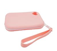 Joselin Bolsa Portátil de Silicona para Golosinas para Perros: Bolsa para Bocadillos para Mascotas para Entrenamiento y Paseos, Accesorios para Mascotas para Uso Al Aire Libre Rosa