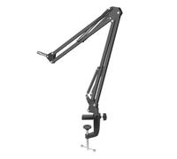 Joselin Brazo de micrófono de 35 cm con soporte de mesa para podcasts, videojuegos, radio y audio de estudio, E