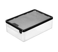Joselin Caja de Alimentación Transparente para, Caja de Cría de, Insectos y Anfibios, Contenedor de Ventilación para Eclosión, Caja de Cría de