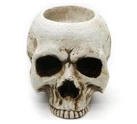 Joselin Candelero de Calavera-Gothic Shed Tears Portavelas de Calavera Portavelas Novedad Calavera Hueso Candelero Halloween