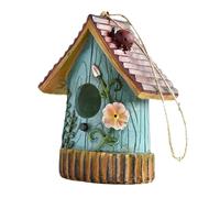 Joselin Casa de Pájaros Colgante Casa de Pájaros Decoración de Jardín de Colibrí Adecuado para Colgar en el Árbol Diseño de Patio Manualidades B