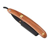 Joselin Cuchillo de afeitar recto de acero inoxidable, cuchillo de afeitar, cuchillo de afeitar, cuchillo de afeitar, vello , ceja, barba, afeitadora herramienta de afeitar