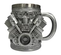 Joselin de Acero Inoxidable con Motor Personalizado, Diseño de Motor de Coche en 3D para Entusiastas de los Coches y Aficionados Al V8.