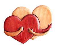 Joselin DíA de San ValentíN Amor Colgante Patio Creativos Colgantes de Madera Regalos Artesanales en Forma de CorazóN C