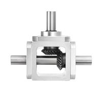 Joselin Engranaje Cónico de Ángulo Recto de 90 Grados, Eje de Salida Doble Hacia Adelante 1:1, Módulo de 1 Pieza, Engranaje Cónico de 20 Dientes, de Aluminio, Módulo DIY Simple.