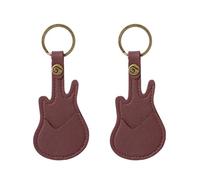 Joselin Funda para púas de guitarra, de piel, con llavero, funda para púas de guitarra, funda para púas de guitarra, regalo duradero, alta calidad