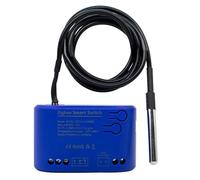 Joselin Interruptor Inteligente Zigbee con Sensor de Temperatura, Contacto Seco Pasivo, Relé de 1 Canal, Aplicación Tuya Smart Life, CA 85-250 V.