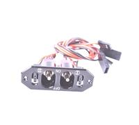 Joselin Interruptor RC Dual Heavy Duty para Aviones de Gas Viene con Salida de Carga de Batería Fabricado en Aluminio CNC en Color Negro Anodizado