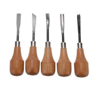 Joselin Juego de 5 cuchillos para tallar madera, herramientas para tallar, carpintería, cincel, torno, equipo de bricolaje, juego de herramientas de mano