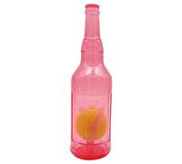 Joselin Juguete para Perros Botella de Agua Cruncher Botella para Masticar Juguetes para Perros Botella de Agua de Plástico Juguetes para Masticar para Perros con Bola Roja