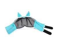 Joselin Ma Chao Comfort - Máscara de mosca para caballos con orejas, e insectos, color azul