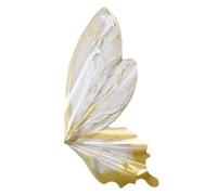 Joselin Papel para Envolver Flores con Forma de Mariposa Papel para Envolver de Flores A Prueba de Agua Papel con Forma de Mariposa Dorado