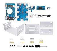 Joselin Para Placa Base Mister FPGA de 32 MB + Concentrador USB V2.1 con Kit de Carcasa de Metal DIY para Terasic DE10-Nano Mister FPGA (Plata)