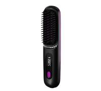 Joselin Peine Alisador de Pelo Portátil Inalámbrico con Carga USB y Pantalla LCD, Color Negro
