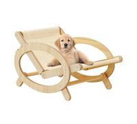 Joselin Silla elevada para mascotas, silla de dormir para gatos, silla con estructura de escalada, cama rascador ajustable con de lona, resistente a los arañazos, B