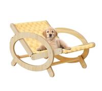 Joselin Silla elevada para mascotas, silla de dormir para gatos, silla de trepar, cama rascador ajustable con de lona, resistente a los arañazos, C