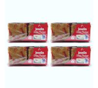 Joselín Sobaos Pasiegos Grandes, elaborados con Mantequilla, Calidad Controlada IGP Sobao Pasiego Empaquetados individualmente en film transparente, Paquete de 4 Sobaos (600 gr) (Pack de 4)
