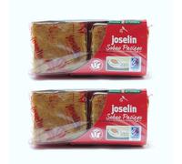 Joselín Sobaos Pasiegos Grandes, elaborados con Mantequilla, Calidad Controlada IGP Sobao Pasiego Empaquetados individualmente en film transparente, Paquete de 4 Sobaos (600 gr) (Pack de 2)